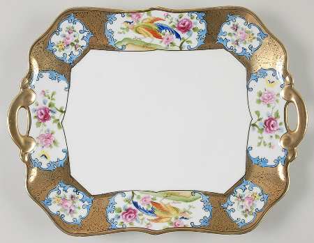 N3843 Square Handled Cake Plate
