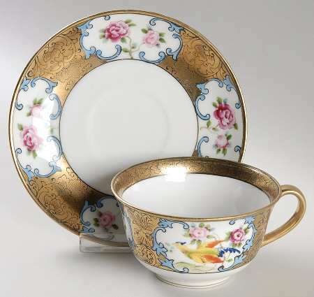 N3843 Footed Cup & Saucer Set