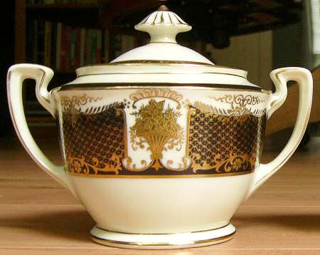 N3394 Black Sugar Bowl & Lid