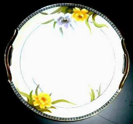 N3866 Handled Cake Plate