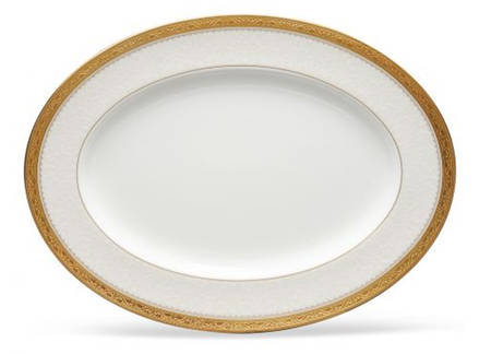 Odessa Gold 12" Oval Serving Platter