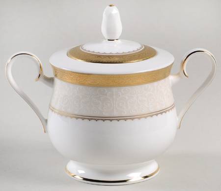 Odessa Gold Sugar Bowl & Lid