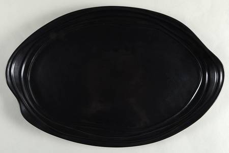 Metallic Sunset Earth 17" Oval Serving Platter