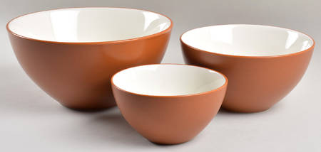 Colorwave Terra Cotta Mixing Bowl Set (MB10, MB7, MB6)