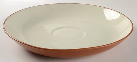 Colorwave Terra Cotta Chip Bowl/Plate for Chip & Dip Set