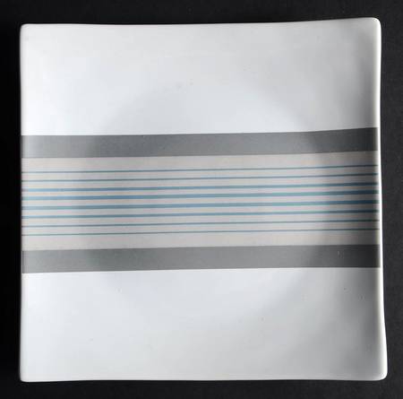 West End Slate Blue Square Salad Plate
