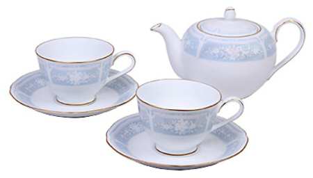 Lacewood Gold Blue by Noritake
