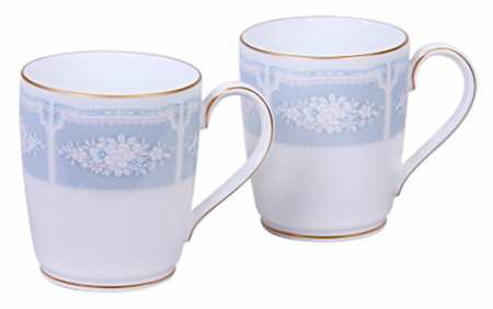 Lacewood Gold Blue Mug
