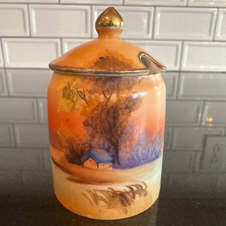 N3954 Mustard Jar & Lid