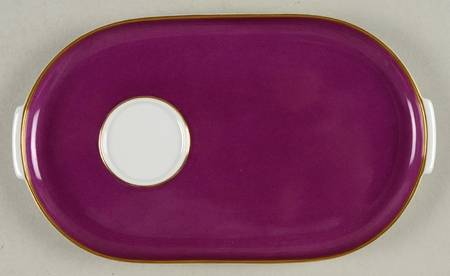 Lotus Purple (Gold Trim) Snack Plate
