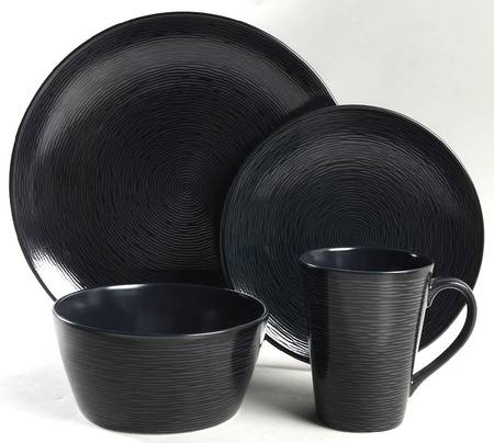 BoB Swirl (Black on Black) 32 Piece Estate Set