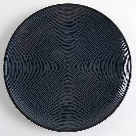 BoB Swirl (Black on Black) Salad Plate