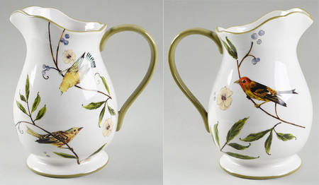 Bird Garden Large Pitcher