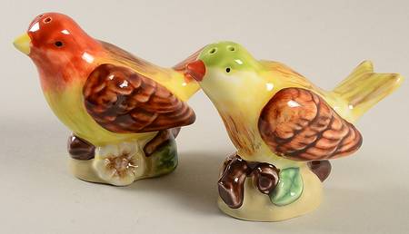 Bird Garden Figural Salt & Pepper Set
