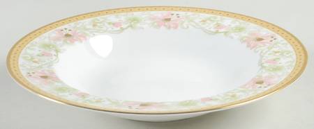 Blooming Splendor Rim Soup Bowl