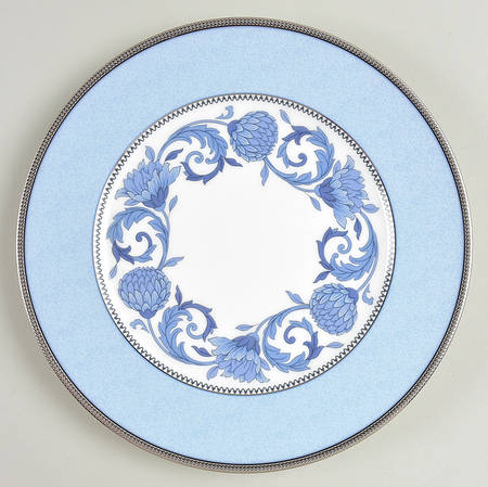 Sonnet in Blue Accent Luncheon Plate
