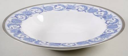 Sonnet in Blue Rim Soup Bowl