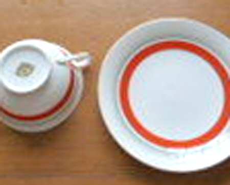 N4044 Footed Cream Soup Bowl & Saucer Set