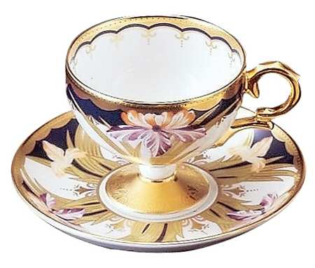 Wabana Footed Cup & Saucer Set