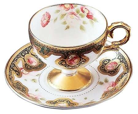 Wabana Footed Cup & Saucer Set