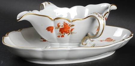 2054 Gravy Boat with Attached Underplate
