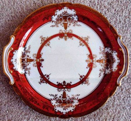 N3657 Handled Cake Plate