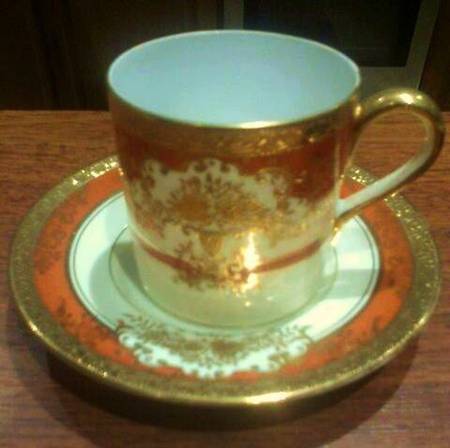 N3657 Footed Cup & Saucer Set