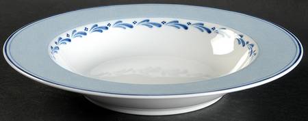 Blue Brushstroke 9" Soup/Pasta Bowl
