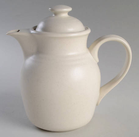 Colorvara White Tea/Coffee Pot & Lid