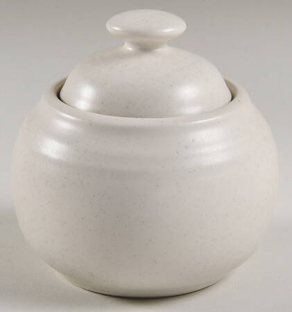 Colorvara White Sugar Bowl & Lid
