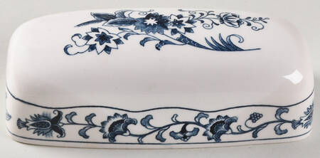 Ming Tree Blue (Fine Tableware Backstamp) 1/4 Lb Butter No Lid