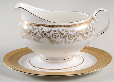 Summit Gold Gravy Boat & Underplate (Relish/Butter)