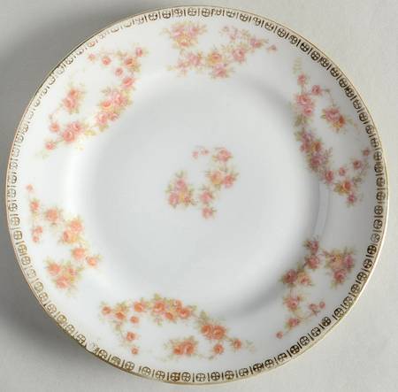 Bridal Rose Salad Plate
