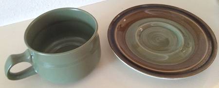 Sakura Flat Cup & Saucer Set
