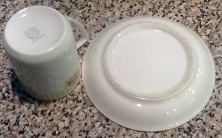 N4208 Flat Demitasse Cup & Saucer Set