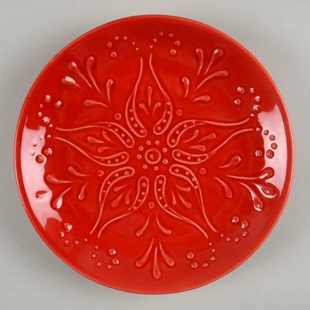 NCE1 Red Salad Plate