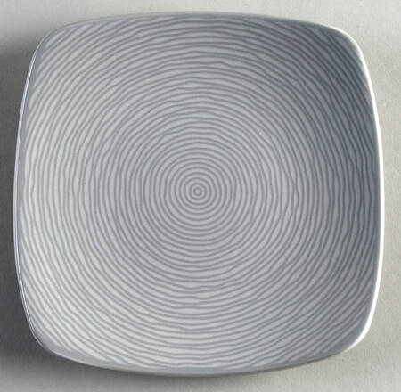 GoG Swirl (Grey on Grey) Square Appetizer Plate