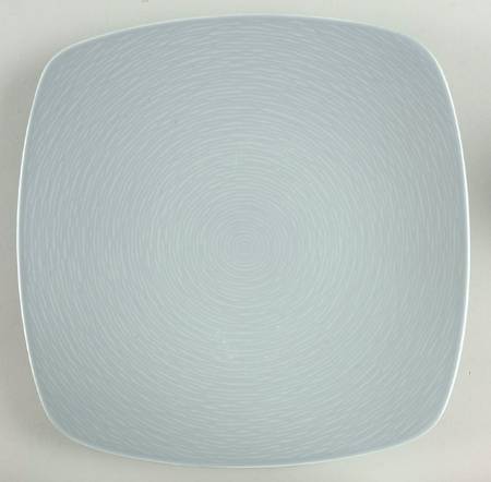 GoG Swirl (Grey on Grey) Square Dinner Plate