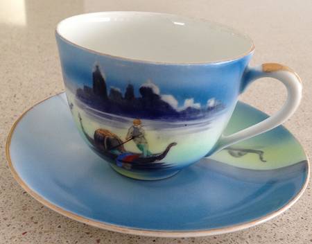 N4493 Footed Cup & Saucer Set