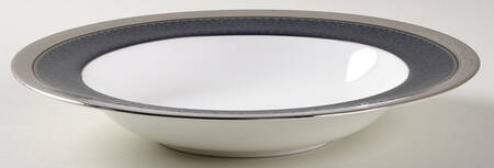 Odessa Cobalt Platinum Rim Soup Bowl