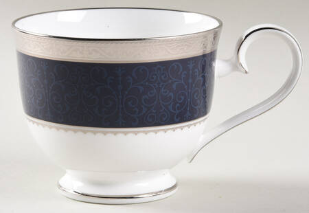 Odessa Cobalt Platinum Footed Cup