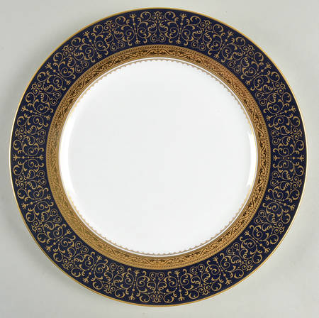 Odessa Cobalt Gold Accent Luncheon Plate