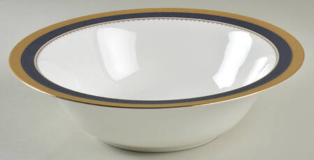 Odessa Cobalt Gold 9" Round Vegetable Bowl