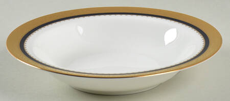 Odessa Cobalt Gold Rim Fruit/Dessert (Sauce) Bowl