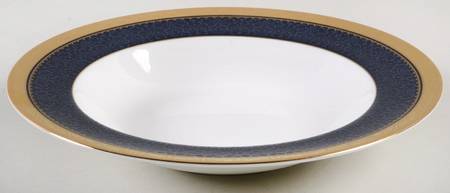 Odessa Cobalt Gold Rim Soup Bowl