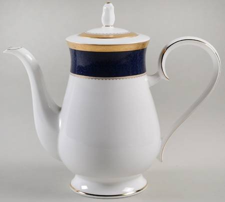 Odessa Cobalt Gold Coffee Pot & Lid