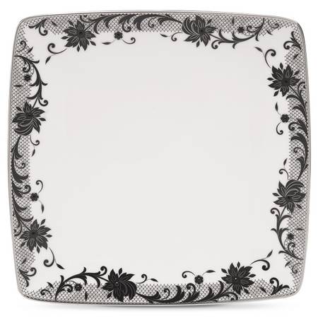 Chantilly Noire Square Dinner Plate
