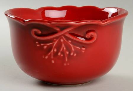 NCE5-Red Soup/Cereal Bowl
