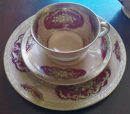 N4519 Footed Cup & Saucer Set