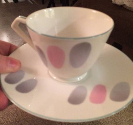 N4985 Footed Cup & Saucer Set